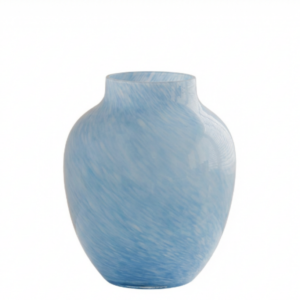 blue mist table glass vase