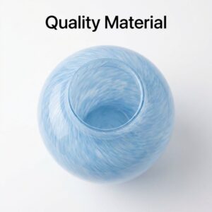 blue mist table glass vase