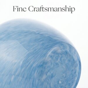 blue mist table glass vase