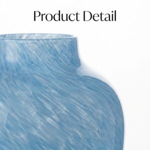 blue mist table glass vase