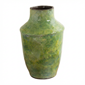 french retro oil painting style pastoral ceramic vase