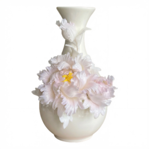 white ceramic flower vase
